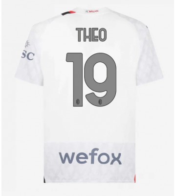 AC Milan Theo Hernandez #19 Replika Udebanetrøje 2023-24 Kortærmet